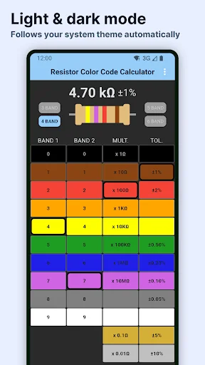 Resistor Color Code Calculator screenshot 3