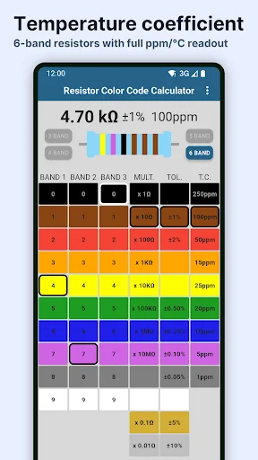 Resistor Color Code Calculator screenshot 4