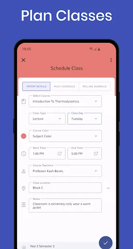 School Planner - Timetable
