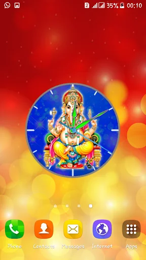 Ganesh Clock LiveWallpaper