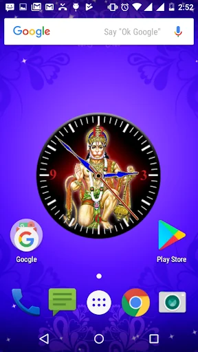 Hanuman Clock Live Wallpaper