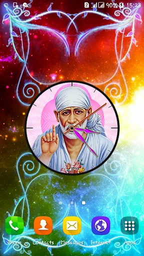 Sai Baba Clock Live Wallpaper