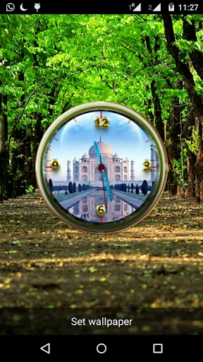 Tajmahal Clock Live Wallpaper