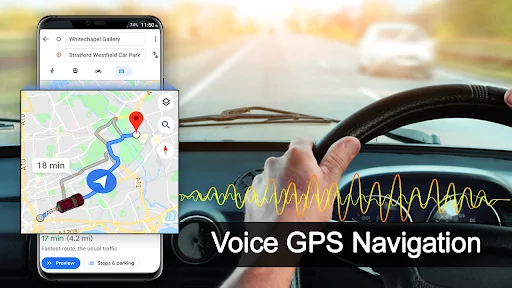 Voice GPS : Trip Planner App