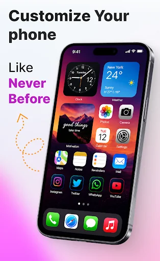 Launcher for iPhone 14 Pro Max screenshot 1