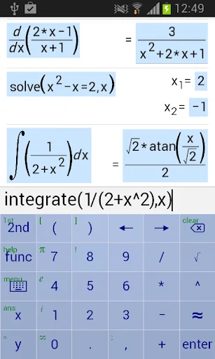 Symbolic Calculator screenshot 2