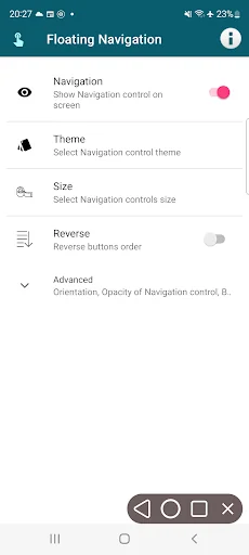 Floating Navigation