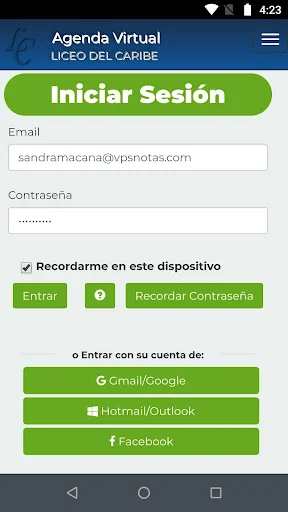 Agenda Virtual screenshot 1