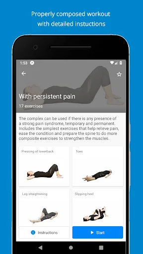 Back pain relief exercises screenshot 2