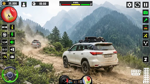 Uphill Mountain Jeep Driver 3D