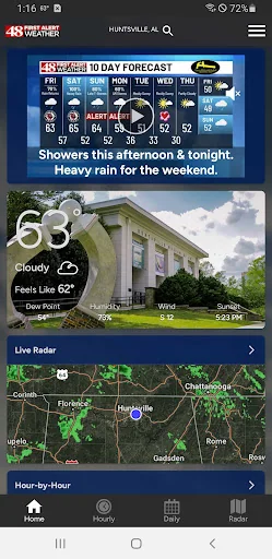 WAFF 48 First Alert Weather screenshot 1