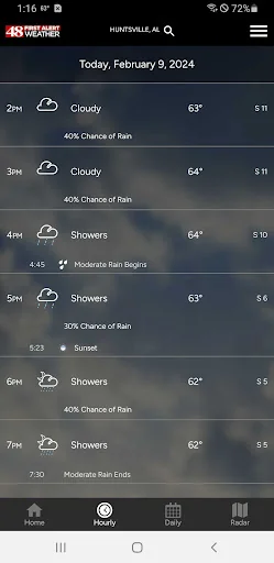 WAFF 48 First Alert Weather screenshot 2