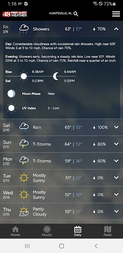 WAFF 48 First Alert Weather screenshot 3
