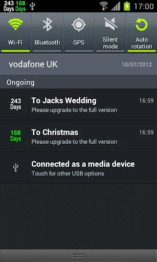 Countdown in Status Bar screenshot 2