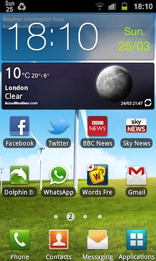 Date in Status Bar Pro screenshot 1