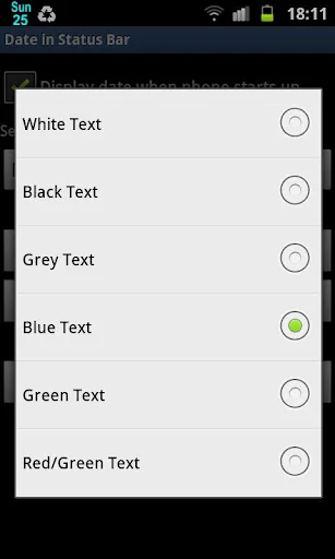 Date in Status Bar Pro screenshot 3