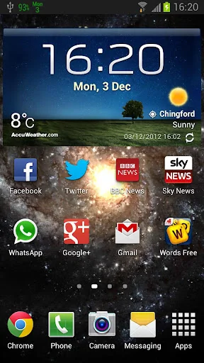 Date in Status Bar HD screenshot 1
