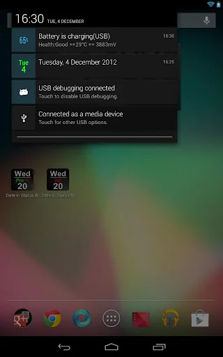 Date in Status Bar HD screenshot 2