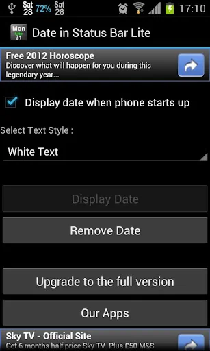 Date in Status Bar screenshot 4