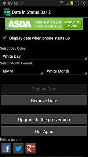 Date Status Bar 2 screenshot 2