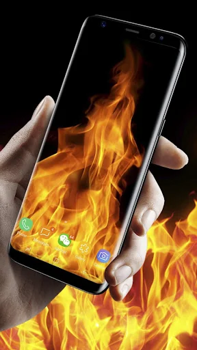 3D Fire Video Live Wallpaper P screenshot 1