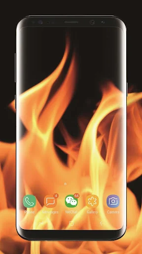 3D Fire Video Live Wallpaper P screenshot 2