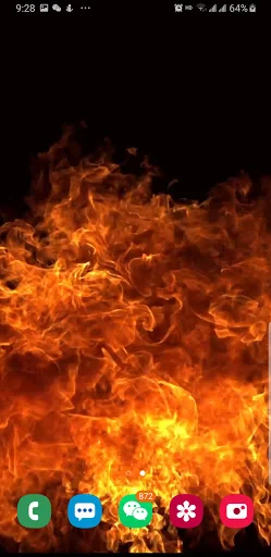 3D Fire Video Live Wallpaper P screenshot 3