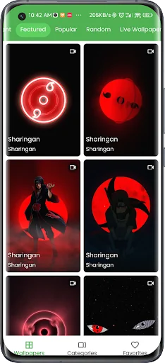 Sharingan Live Wallpaper screenshot 4
