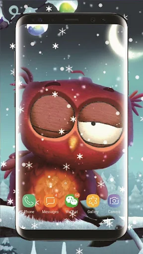Winter Snow Owl Live Wallpaper screenshot 4