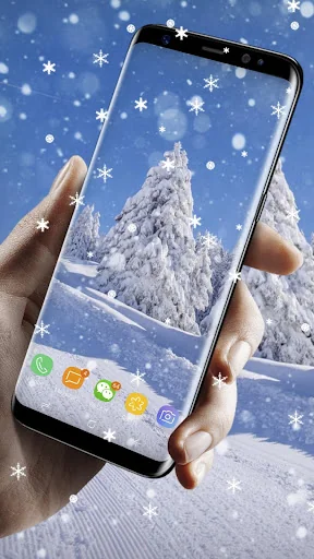 Winter snow Live Wallpaper screenshot 1