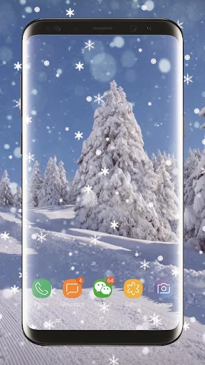 Winter snow Live Wallpaper screenshot 2