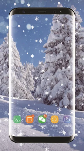 Winter snow Live Wallpaper screenshot 3