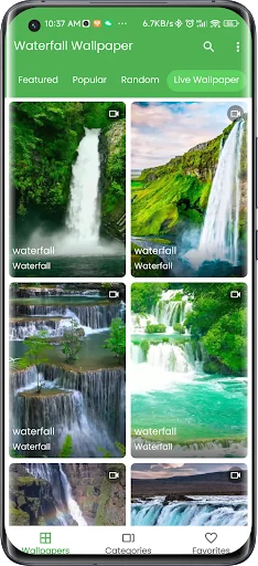 3D Waterfall Live Wallpaper screenshot 2