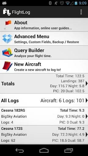 FlightLog - Pilot's Logbook screenshot 1