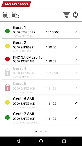 KNX actuators app