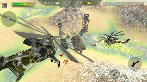 Helicopter Gunship Air Strike