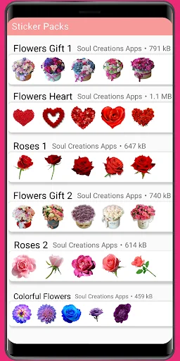 WASticker - Love roses
