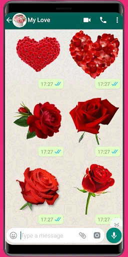 WASticker - Love roses