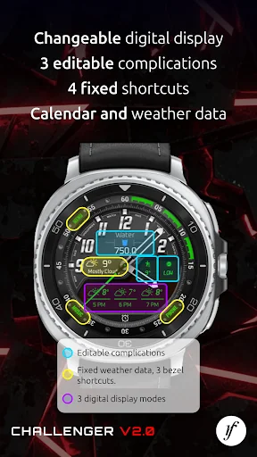 Challenger Watch Face screenshot 3