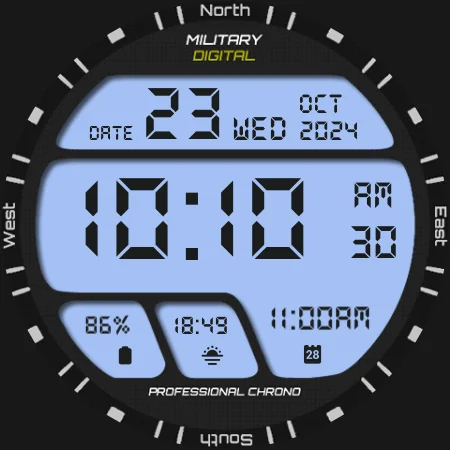 Watch Face Military Digital screenshot 4
