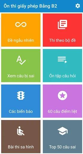 Ôn thi GPLX 600 Câu 2025 screenshot 1