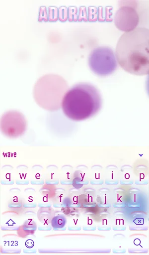 Girly Live Wallpaper Keyboard screenshot 2