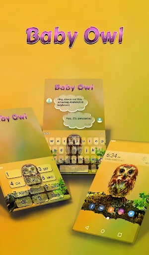 Baby Owl Live Wallpaper Theme