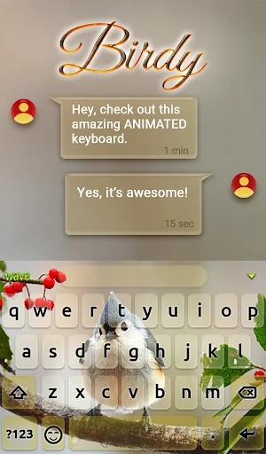 Bird Live Wallpaper + Keyboard screenshot 3