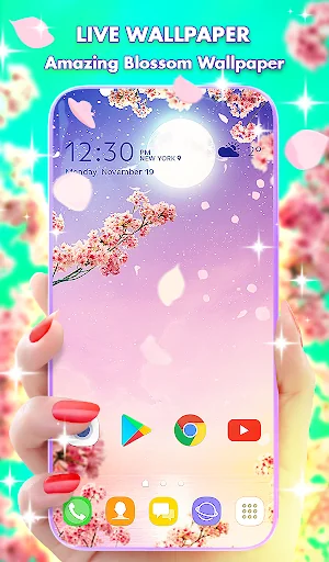 Sakura Live Wallpaper Theme