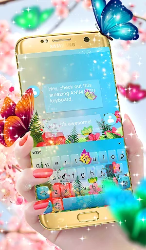 Butterflies Keyboard Wallpaper