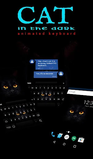 Dark Cat Live Wallpaper Theme