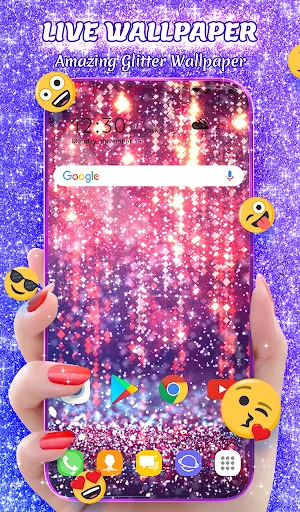 Crazy Glitter Wallpaper Theme