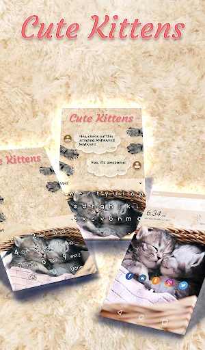Kittens Keyboard Custom Theme screenshot 1