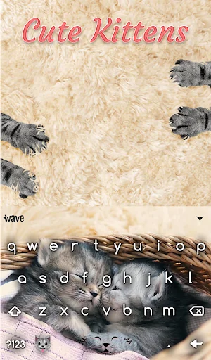Kittens Keyboard Custom Theme screenshot 2